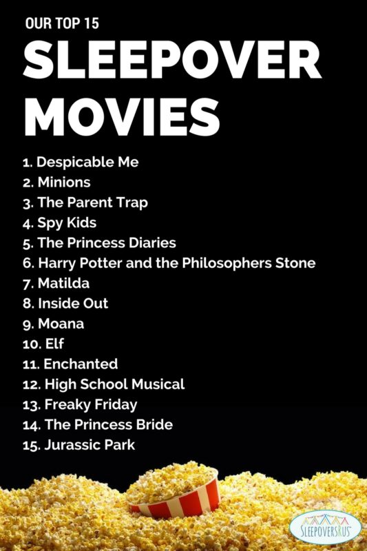 Movie Suggestions for Slumber Parties