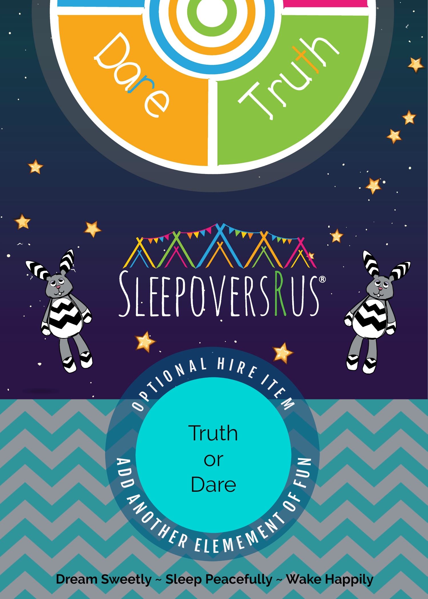 Truth or Dare Game - HIRE ONLY - Sleepovers R Us